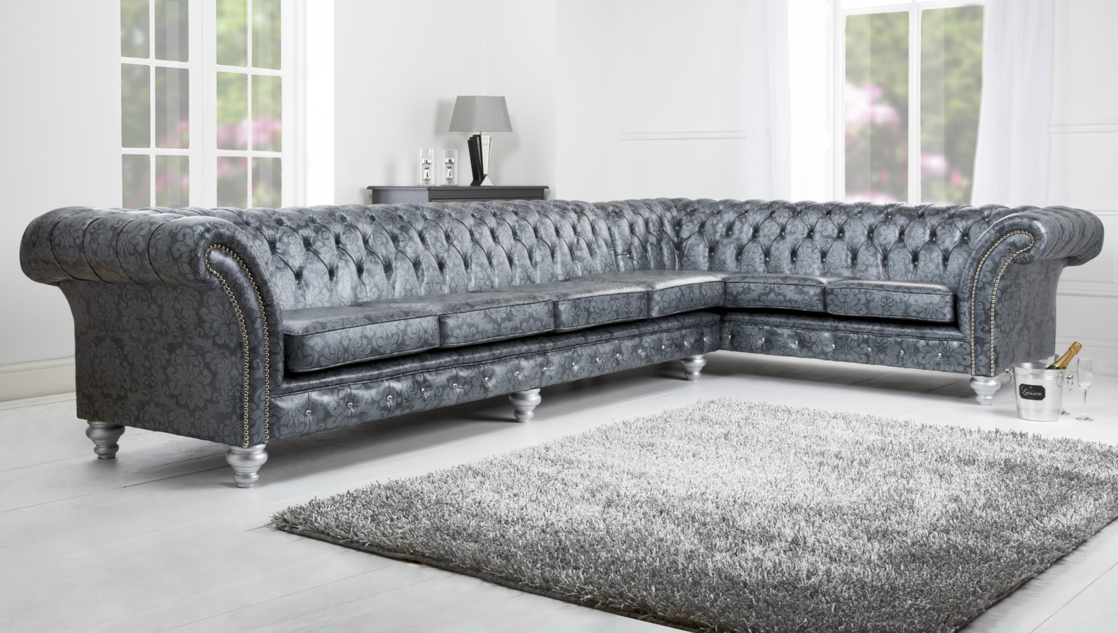 leather chesterfield corner sofa uk