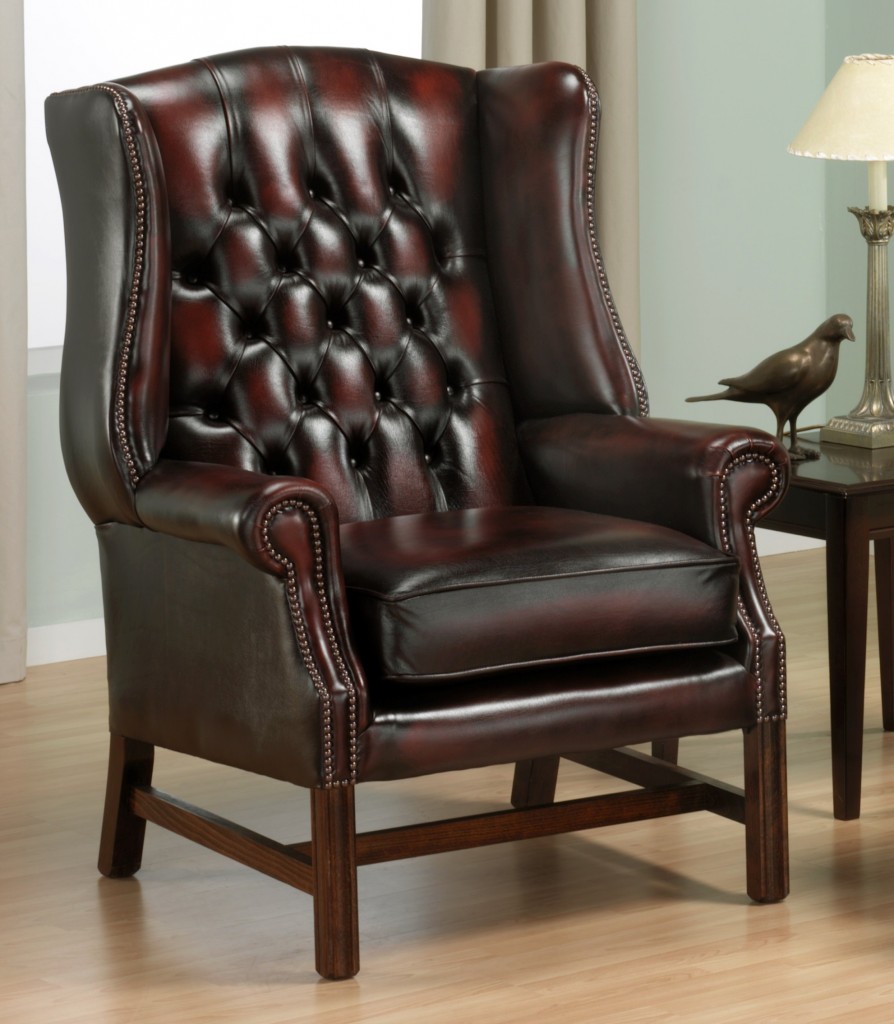 Georgian Wing Chair - English Chesterfields